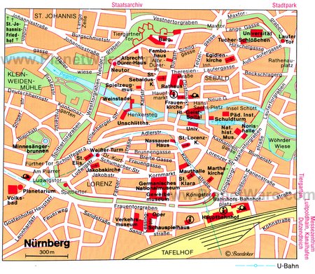 Карта Нюрнберга